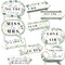 Big Dot of Happiness Funny Boho Botanical Bride - Greenery Bridal Shower and Wedding Party Photo Booth Props Kit - 10 Piece